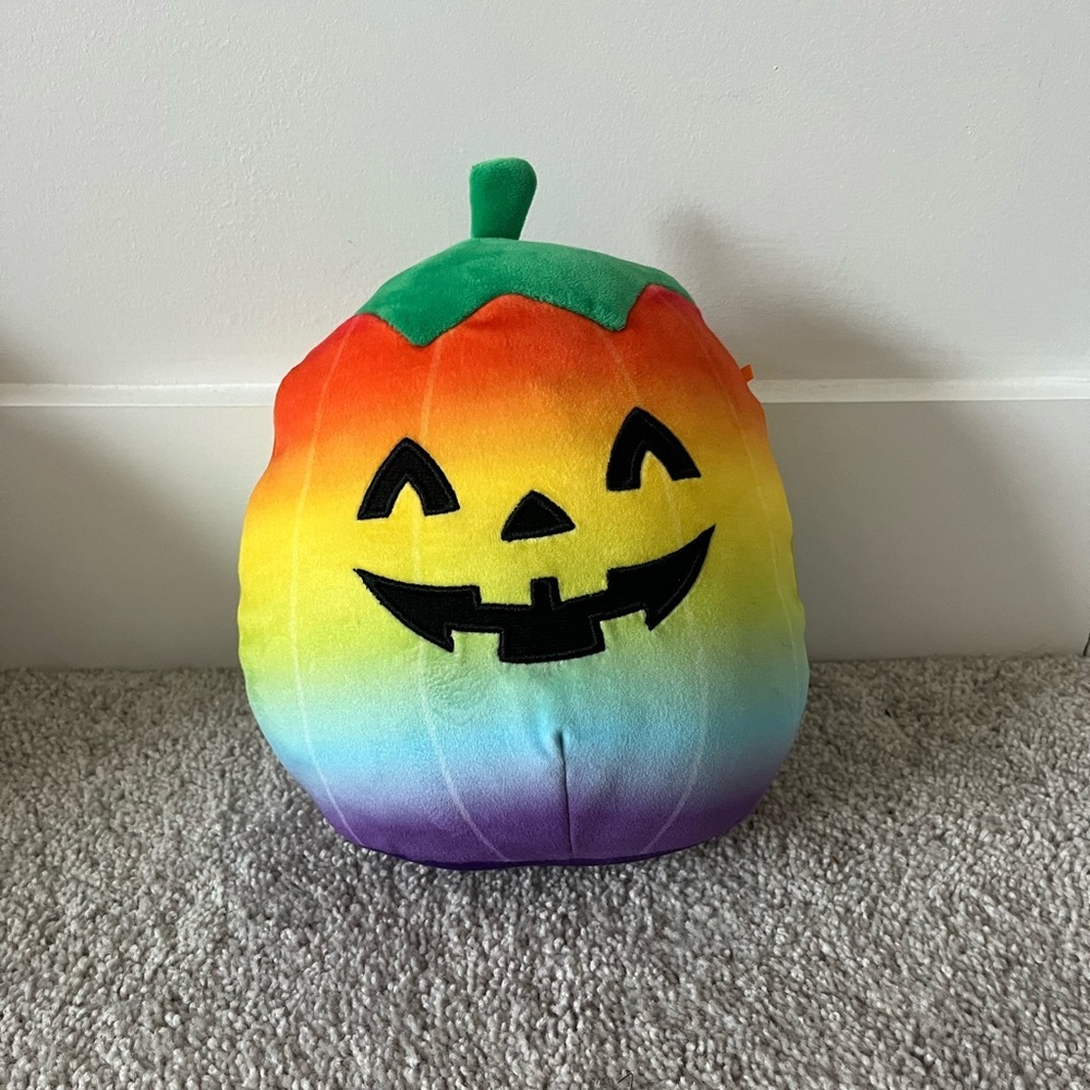 Halloween Rainbow Pumpkin Squishmallow 8in